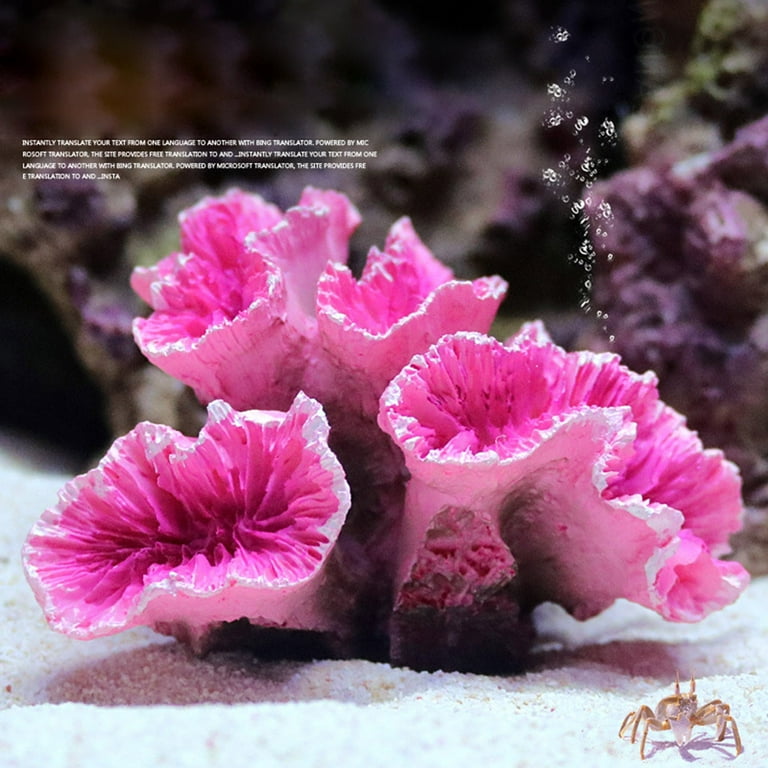WE-POLUJ Artificial Coral Plant Polyresin Coral Reef Ornaments