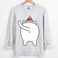 thumbnail image 1 of Sudadera navideña para mujer, suéter de otoño con animales de dibujos animados, regalo para amantes de los gatos, sudaderas con capucha informales de moda navideña, ropa para niñas, 1 of 5