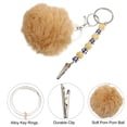 thumbnail image 3 of Tarjetas Capturador para Largo Uñas, Crédito Tarjeta Extractor Cuenta Tarjeta Capturador Llavero para Mujer con Pom Pelota, Marrón, 3 of 7