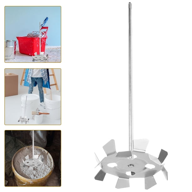 VERDANVERSE Mixer Para Taladro Con De Agitación Plateada Para Mezcla De Y Pintura