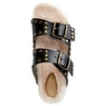 thumbnail image 4 of Scoop Women's Studded Faux Shearling Double Strap Sandals, 4 of 5
