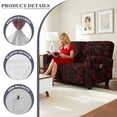 thumbnail image 6 of SCRAWLGOD Rose Love Heart Print Stretch Recliner Slipcover for Valentine's Day Anti Scratch 2 Seater Reclining Slipcover Washable Anti Slip Recliner Cover, 6 of 8
