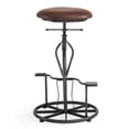 thumbnail image 2 of Armen Living Harlem Tabouret de Bar Réglable en Gris Industriel, 2 of 6
