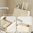 thumbnail image 4 of UFORU All-in-One Knife and Utensil Holder with Pull-Out Drip Tray for a Dry, Organized Kitchen, 4 of 7