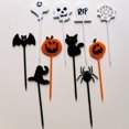 thumbnail image 4 of Juego de 10 decoración de fiesta de cumpleaños de Halloween Cupcake Toppers, 10 al azar Feliz Sencillez, 4 of 5