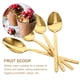 thumbnail image 5 of 1 Set 4pcs Cucharas de acero inoxidable Cucharas de relieve vintage Postre cucharas (dorado), 5 of 6
