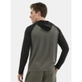 thumbnail image 3 of No Boundaries Men's & Big Men's Hooded Sun Shirt with UPF50+, Sizes S-3XL, 3 of 5