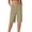 Khaki, variant on Bermuda Shorts for Women Knee Length Summer Casual Stretchy Straight Leg Business Casual Work Shorts with Pockets