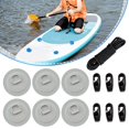 thumbnail image 2 of Stainless Steel s Kayak Elastic Cord Hooks Paddleboard Inflatable Boat Paddle Board Canoe Deck Rigging Dinghy , Gray, 2 of 8