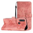 thumbnail image 1 of Compatible avec Motorola Moto One Action Étui Embossé Papillon avec Portefeuille et Support, 1 of 5