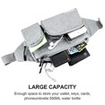 thumbnail image 2 of CXWMZY Riñoneras para Mujeres y Hombres Riñonera para Cadera Extensión de Correa Gran Capacidad Fácil de Llevar Cualquier Teléfono Cartera para Pasaporte para Entrenamiento al Aire Libre Viajes Correr, 2 of 5