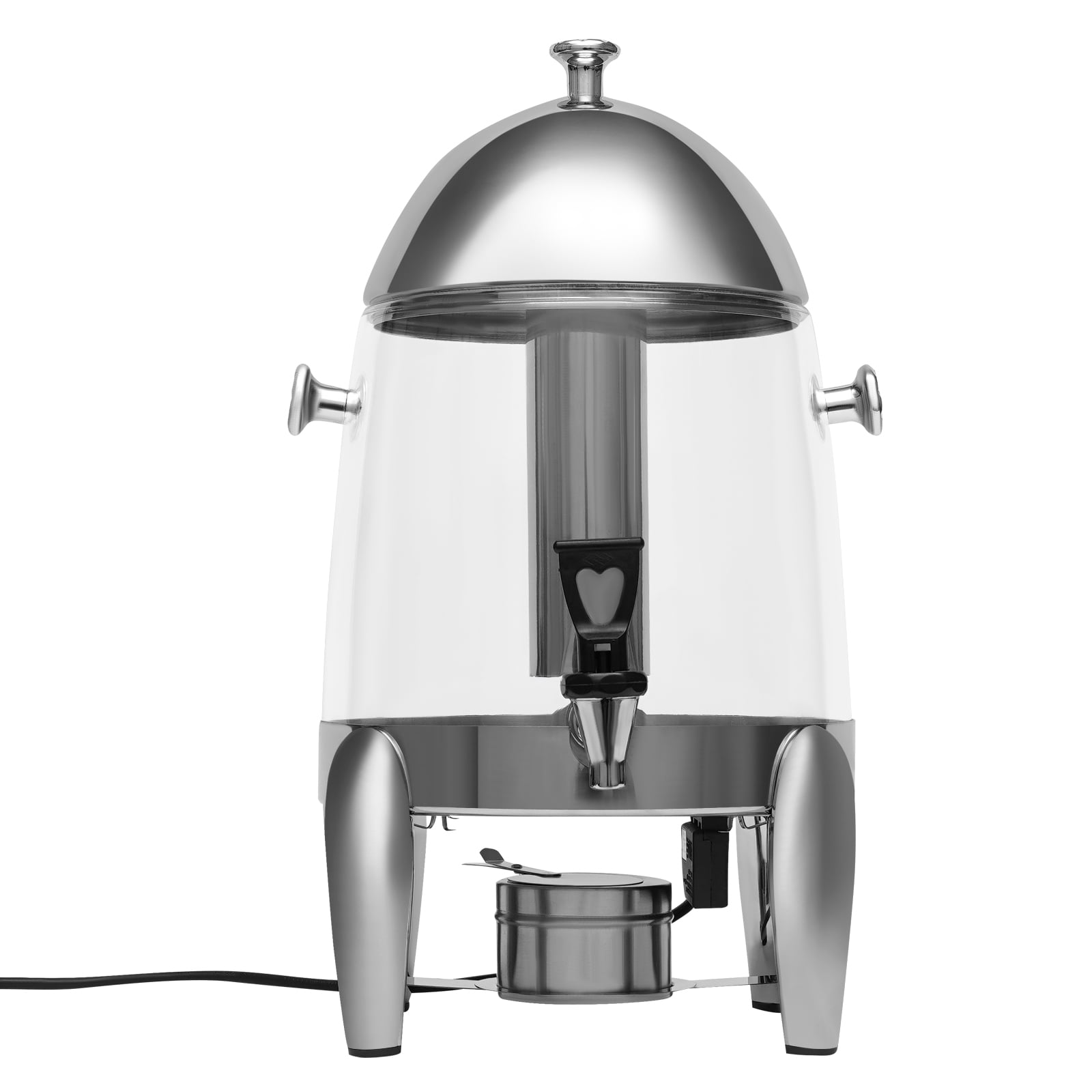 13X11X22 inches 13 Liters 3.5 Gallon Hot Beverage Tea Coffee Dispenser  Chafer, Coffee Urn, Large Stainless Steel Warm Apple Cider Drink Dispenser  with Mini Burner Stove Container 13037-NEW 