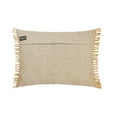 thumbnail image 3 of The HomeCentric Decorative Beige 12"x22" (30x55 cm) Lumbar Pillow Cover, Jute & Linen Lace, Jute Oblong Pillow, Solid Pattern Contemporary Style - Hadiya, 3 of 3