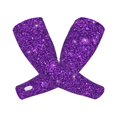 thumbnail image 2 of Daiia Purple Glitter UV Sun Protection Arm Sleeves - Cooling Compression Arm Sleeve - Sports & UV Arm Sleeves for Men & Women, 2 of 8