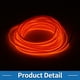 thumbnail image 4 of Cuerda de luz LED EL de 1m Unique Bargains, tira de luz de neón flexible para iluminación interior de automóviles, decoración de automóviles USB (5V) Naranja, 4 of 7