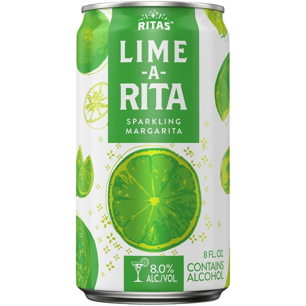 Ritas Lime-A-Rita Malt Beverage, 8 fl. oz. Can, 8% ABV - Walmart.com ...
