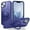Blue, variant on TECH CIRCLE Case for iPhone 15 6.1" 2023 - Translucent Back Sturdy Kickstand Shell Cover Compatible with MagSafe with Phone Ring Holder, Blue