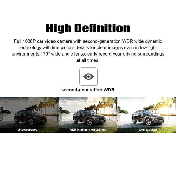 Grabador De Coche 2 En 1 Y Difusores De Aromaterapia 1080P WDR Dash Cam Cámara De Coche Cámara De Salpicadero Con Visión Nocturna Gran Angular De 170