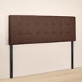 thumbnail image 4 of Jessenia Full size headboard only, Height Adjustable Full Size Bed Headboard, Square Tufted Headboard with 12 Positions, Metal Legs, Wall/Bed Mount, Linen Fabric headboard Full in Espresso, 4 of 8