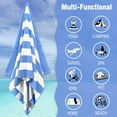 thumbnail image 5 of Uiz Merueh Beach Towels on Sale 2 Pack Stripe Beach Towel Thin Terry Set Travel Accessories Essentials Soft Swim Bath Camping Super Absorbent Towels Bulk Men Women Adults Gift, 5 of 8