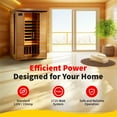 thumbnail image 7 of Heat Wave 2-Person Hemlock Infrared Sauna with 6 Carbon Heaters, 7 of 7