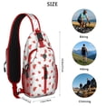 thumbnail image 3 of Tropical Watermelon Pattern Sling Backpack, Summer Fruit Print Crossbody Daypack, Cute Watermelon Lovers Design, Aesthetic Sunshine Beach Style, Lightweight Adjustable Strap, 3 of 3