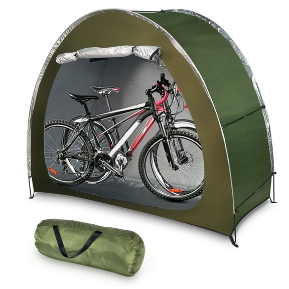 Bike Storage Tent, Outdoor Bicycle Cover Tent Outdoor Storage Shed Shelter with Portable Bag for 2-3 Bike Motorcycle Garden Tools