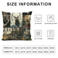thumbnail image 5 of Autua Deer Hunting Graphic Decorative Throw Pillow Cover for Home Couch Living Room Bed Sofa Square 1PC 20x20in, 5 of 5