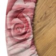 thumbnail image 5 of Ambesonne Roses Fitted Round Tablecloth, English Garden Floral Artwork, 45"- 56" Diameter, Grey and Pastel Pink, 5 of 5