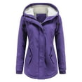 thumbnail image 3 of Veste d'Hiver à Capuche en Laine d'Agneau pour Femme Blouson en Coton Femme, 3 of 7