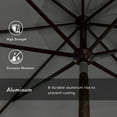 thumbnail image 3 of California Umbrella 11' Patio Umbrella in Granite, 3 of 5