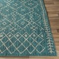 Tristane Aqua 8'10" x 12' Global Indoor/Outdoor Rectangle Area Rug