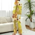 thumbnail image 2 of Cute Doggie Teacup Women's Long Sleeve Flannel Pajama Set Sleepwear XL, 2 of 5