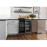 Edgestar Cwb2886fd 30 Wide 28 Bottle Built-In Dual Zone Beverage Center - Stainless Steel