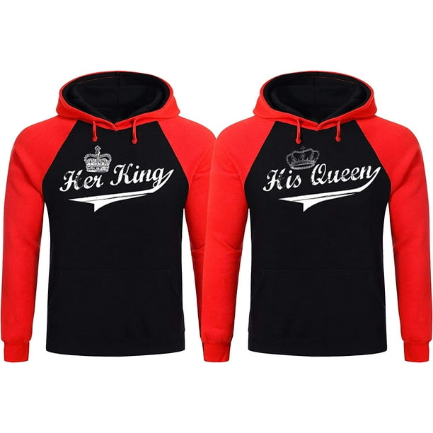 Her King and His Queen Couple Hoodie His and Hers King and Queen