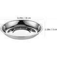 thumbnail image 2 of Stainless Steel Dinner Plates, 6PCS Metal Round Plates Dinner Dishes Serving Plates for Picnic Outdoor Camping BBQ, 6.2inch, 2 of 9