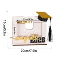 thumbnail image 2 of Decorr Black 2026 Graduation Picture Frame, 6×8" 3D Congrats Grad Wood Table Centerpiece with Grad Cap, Personalized Grad Gift for Class of 2026 & Grad Party Decorations, 2 of 6