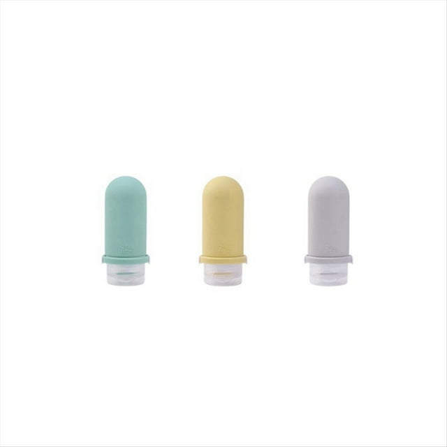 de Viaje de Silicona Portátiles Contenedor de Líquido Embalaje Recargable Vacío Loción Champú Envase Crema Viaje 60 Ml A