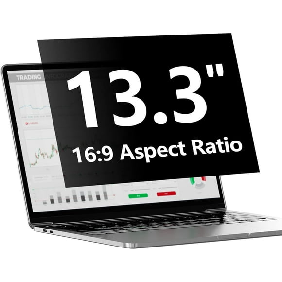 Laptop Privacy Screen Protector 13.3 Inch with Hp Dell Acer Asus Samsung LG and More, Removable Security Shield Filter