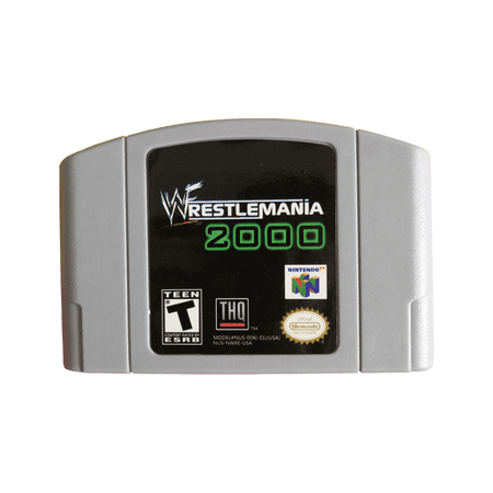 Wrestlemania 2000 Video Games Cartridge Card for N 64 Us Version