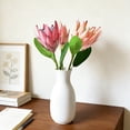 thumbnail image 4 of bestolf Artificial King Protea Flowers Lifelike Tropical Floral Arrangements Faux Protea Cynaroide with Stem for Wedding Centerpiece Home Office Table Decor, 4 of 8