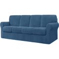 thumbnail image 1 of CHUN YI Stretch Checks Spandex Sofa Cover Separate Backrests Cushions Cover Slipcover, 1 of 5
