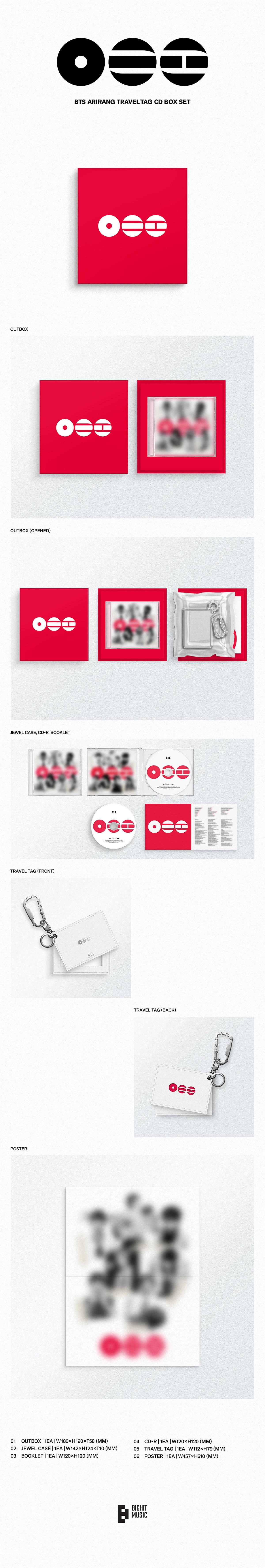 BTS - BTS ARIRANG Travel Tag - CD Box Set - Walmart.com