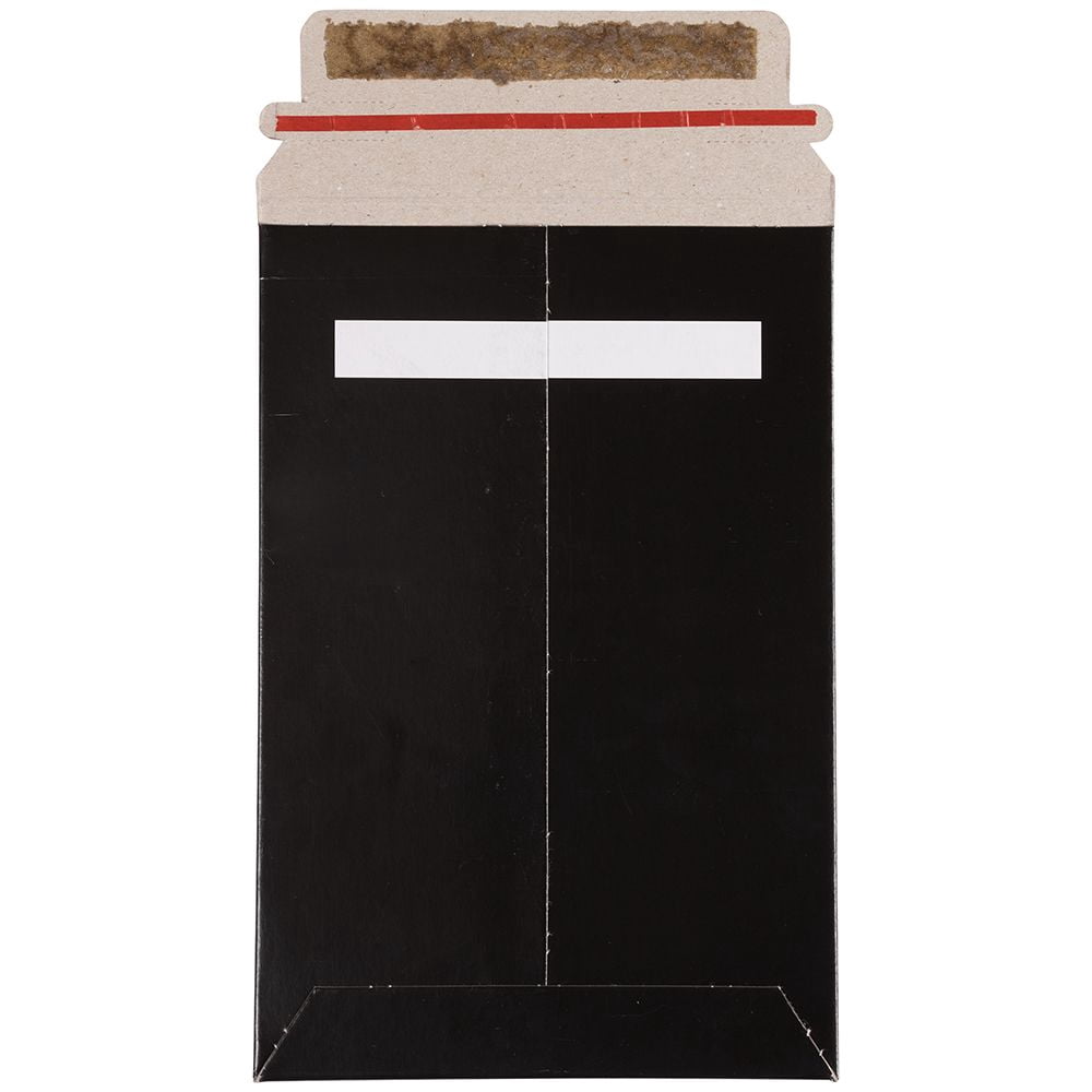 JAM Paper Photo Mailer Envelope, Paper, 6x9, Black, Peel & Seal, 1/Pack