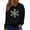Black, variant on Christmas Sweatshirts for Women 2025 Women'S Hooded Hoody Long Sleeve Drawstring Print Oversized Fall Pocket Tops Women Hoodies Black L