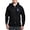 Black, variant on - The Face Of An Evil Men's Zip Up Hoodie - Zip Hoodie, Classic Hooded Sweatshirt with Metal Zipper