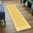thumbnail image 4 of Pure Yellow Large Area Rugs for Bedroom Living Room, Soft Non Slip Carpet Bedside Rug, Simple Solid Color Rectangular Floor Cover Kitchen Accent Rug 2'x6' for Dining Room/Office, 4 of 9
