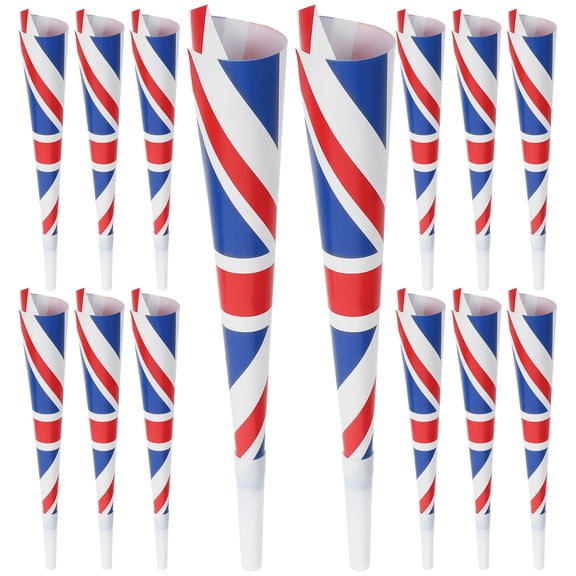 IDEANATEGRATE 16Pack Funny Toy Trumpet for Sporting Events and Cheerleading 10.22X1.18X1.18in