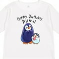 thumbnail image 4 of Inktastic Happy Birthday, Mimi- Cute Penguins Boys or Girls Long Sleeve Toddler T-Shirt, 4 of 5