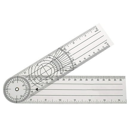 

Spinal Goniometer 360 Degree Physical Therapy Angle Protractor Ruler Gauge